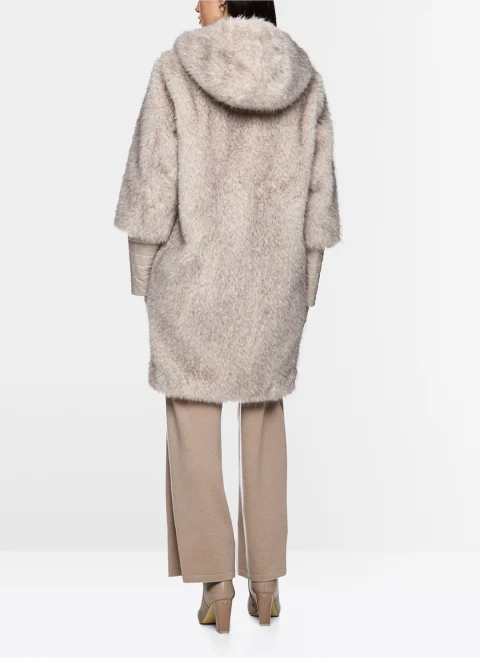 Палто с капитониран мотив 'Faux fur' Marc Cain Additions — снимка 3