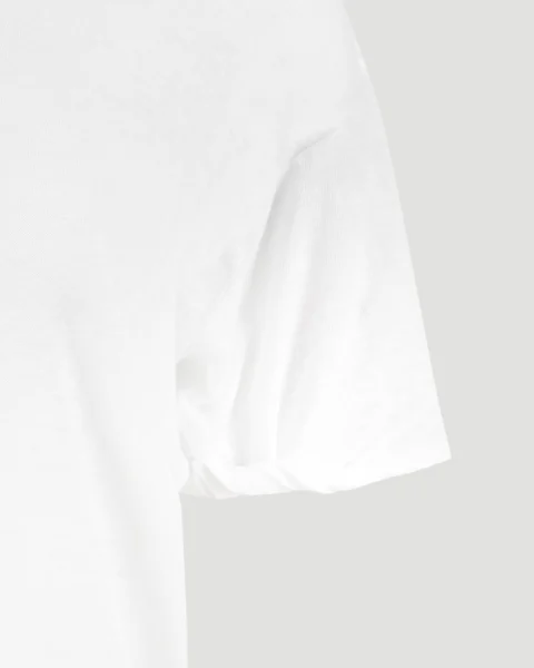 Linen T-Shirt in White — снимка 3