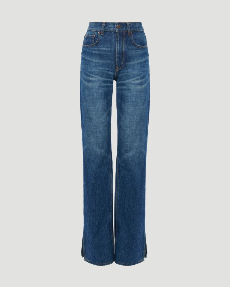 Straight-Leg Jeans in Denim