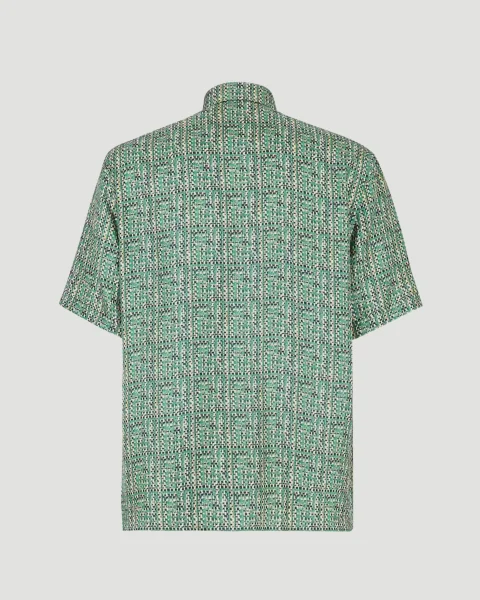 Green FF Silk Shirt — снимка 3