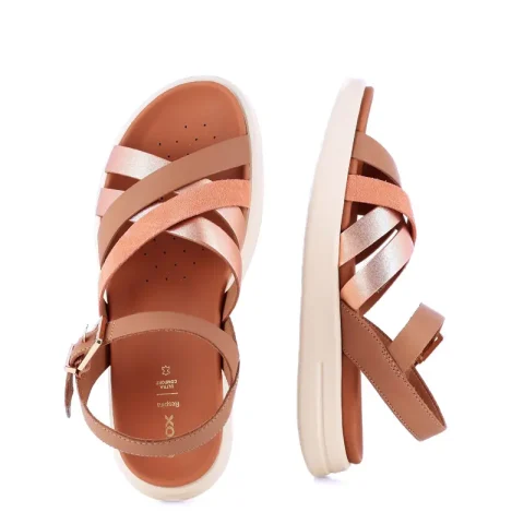 Дамски Равни Сандали GEOX – D35PAB D XAND 2S BEIGE/PEACH — снимка 5