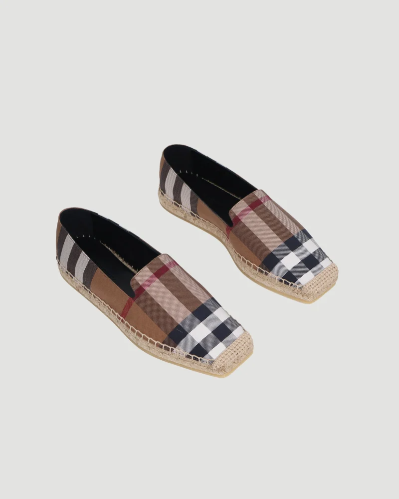 Vintage Check Print Espadrilles — снимка 2
