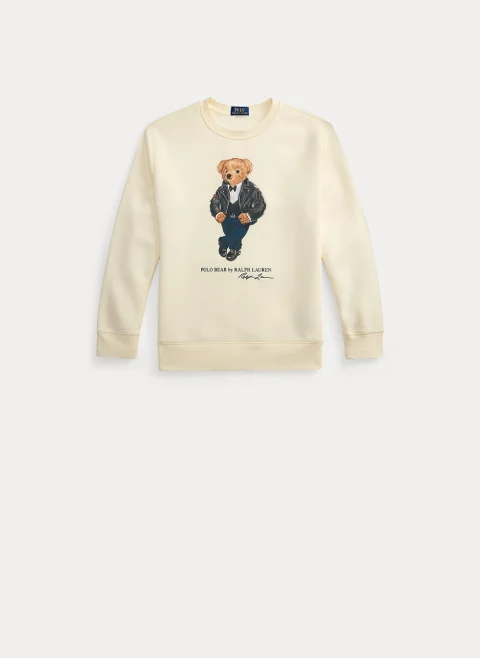 Суитшърт с принт 'Polo Bear' Ralph Lauren Kids 7-14 — снимка 4
