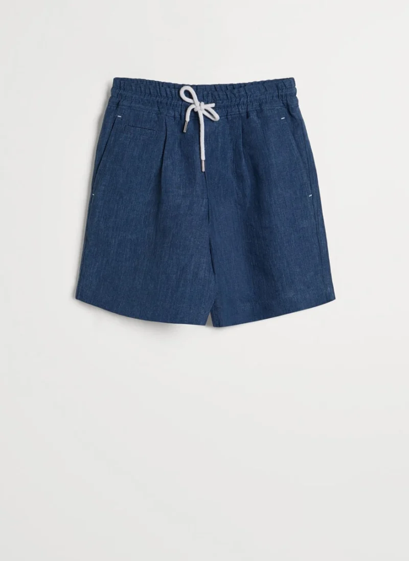 Бермуди от лен Brunello Cucinelli Kids 12