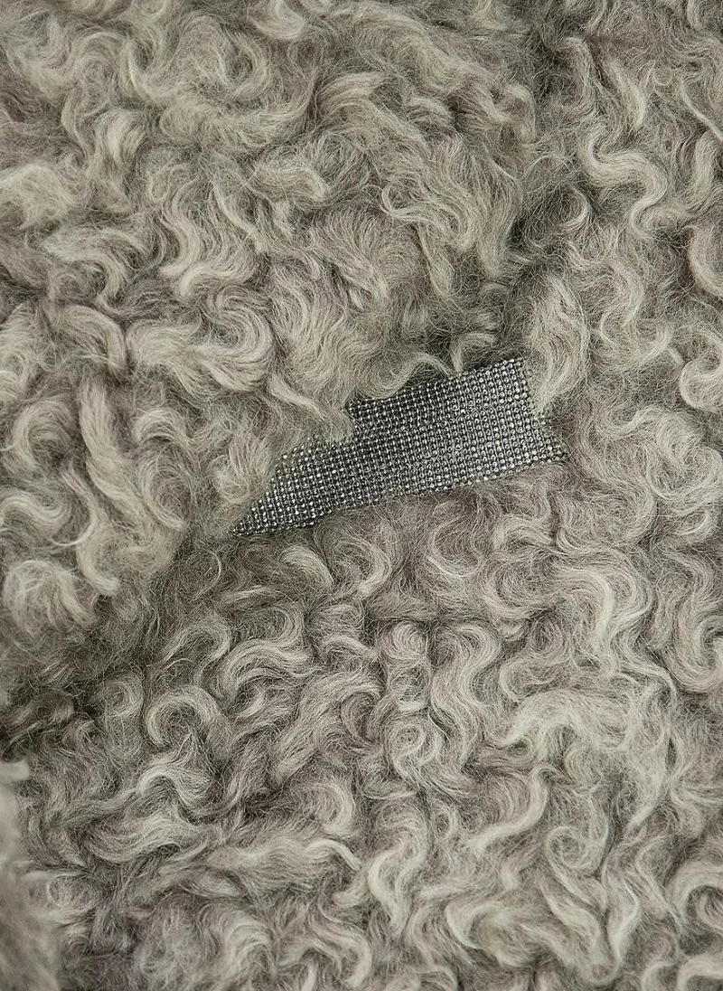 Палто с монили Brunello Cucinelli Kids — снимка 3