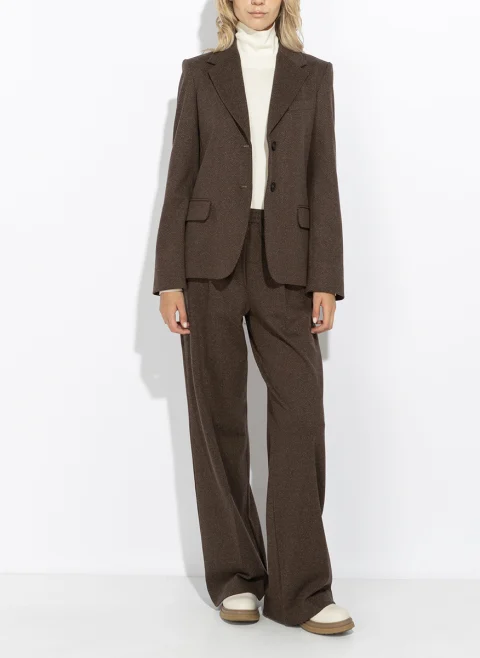 Едноредно сако с вълна Weekend Max Mara Wkdferoce — снимка 2