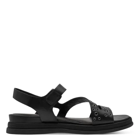 Дамски Равни Сандали TAMARIS – 1-28217-46-003 BLACK LEATHER — снимка 2