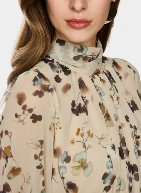 Рокля с флорален принт Marc Cain Collections — снимка 11