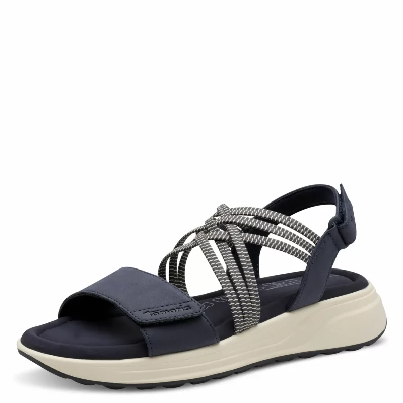 Дамски Сандали Комфорт TAMARIS – 1-28223-44-805 NAVY — снимка 3