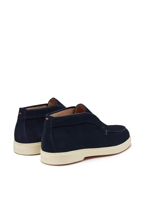 Велурени боти 'Slip-on style' Santoni — снимка 3