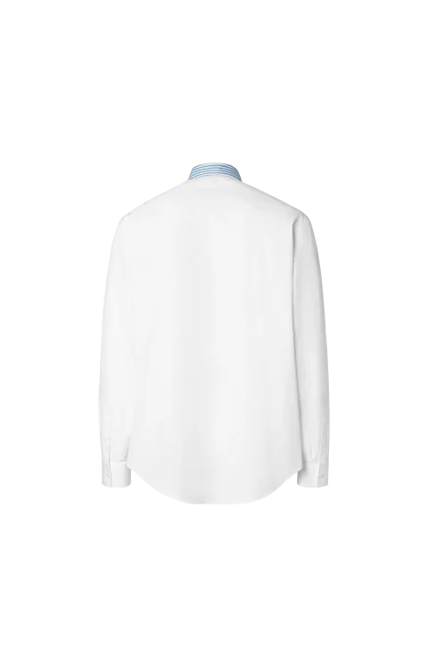 Men's White Poplin Shirt — снимка 2