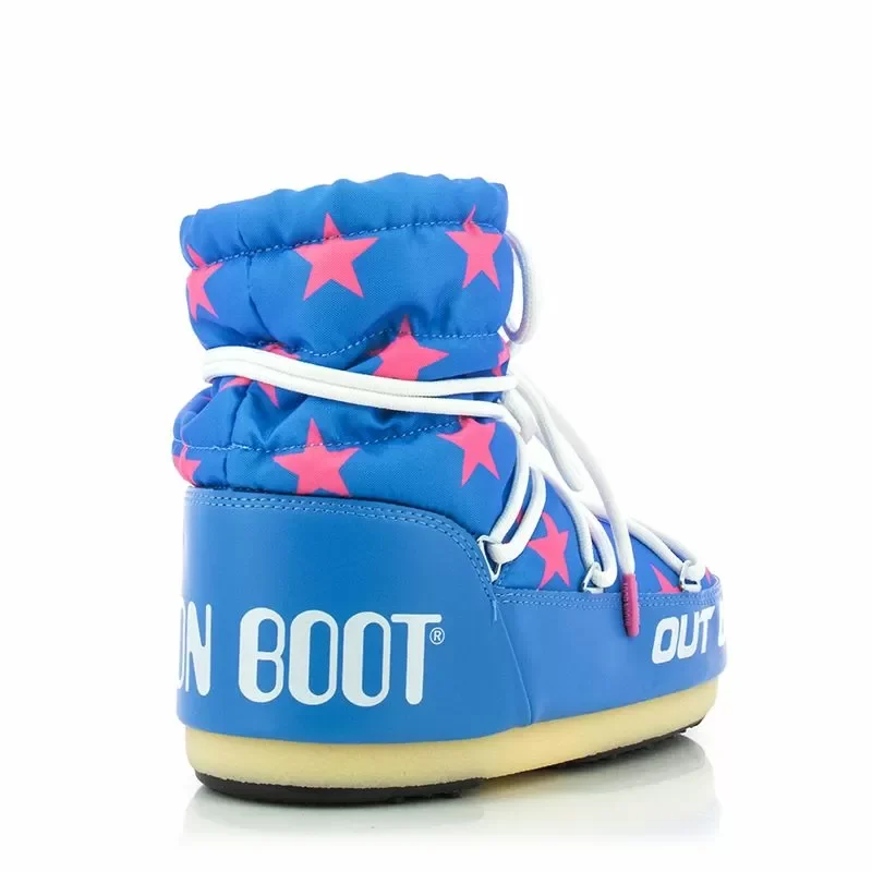 Дамски Спортни Боти MOON BOOT – 14601700 LIGHT LOW STARS BLUE/PINK — снимка 2