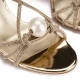 Дамски златни сандали Casadei — снимка 4