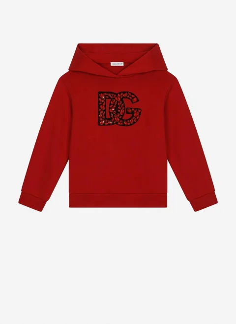 Суитшърт с декоративни кристали Dolce&Gabbana Kids