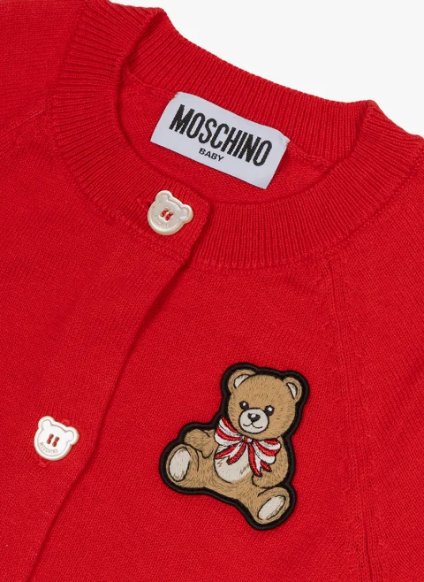 Жилетка с бродерия Moschino Kids — снимка 6