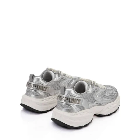 Дамски бели маратонки PULSE X METALLIC PLEIN SPORT — снимка 7