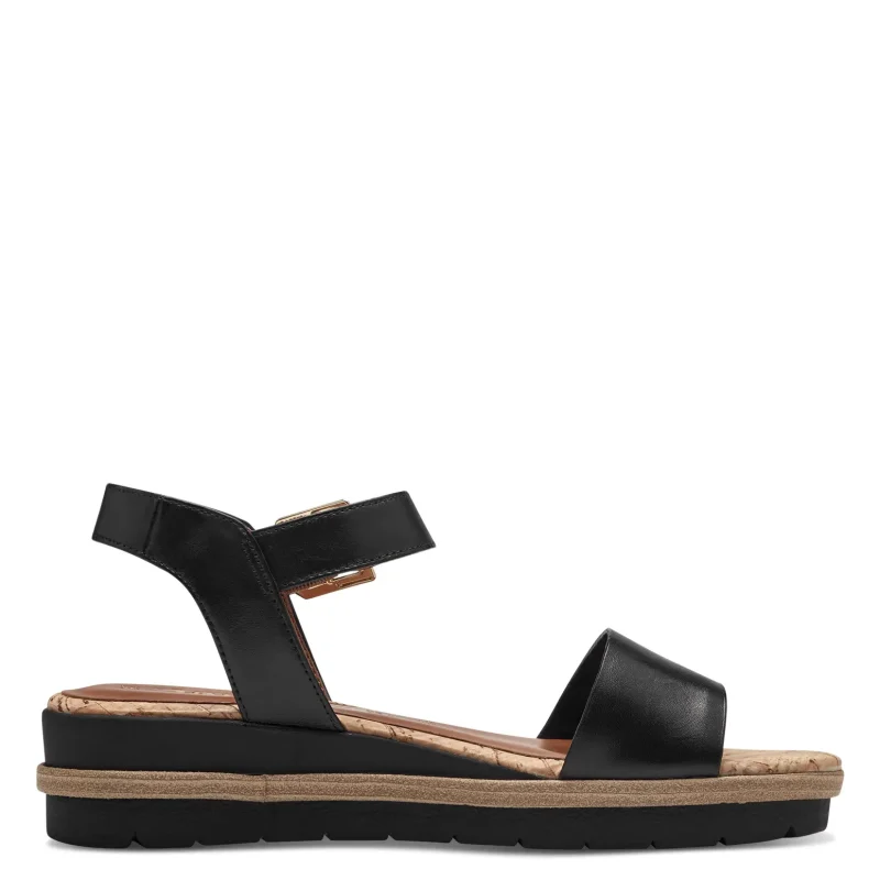 Дамски Сандали На Платформа TAMARIS – 1-28222-42-001 BLACK — снимка 3