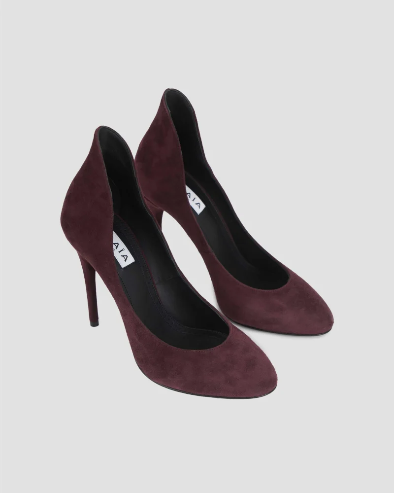 Décolletté Pumps in Suede Goatskin — снимка 2