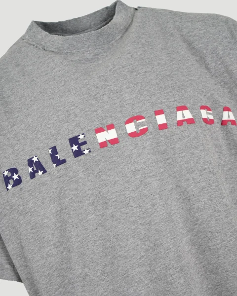 International T-Shirt Oversized in Heather Grey — снимка 2