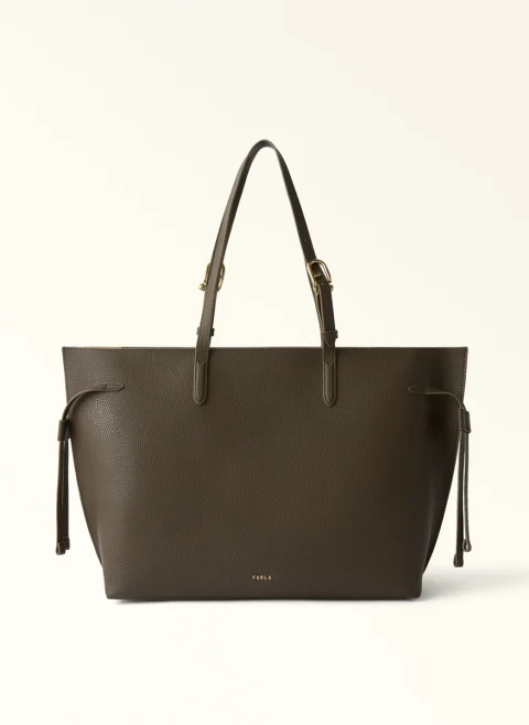 Кожена чанта Furla Ava Mogano