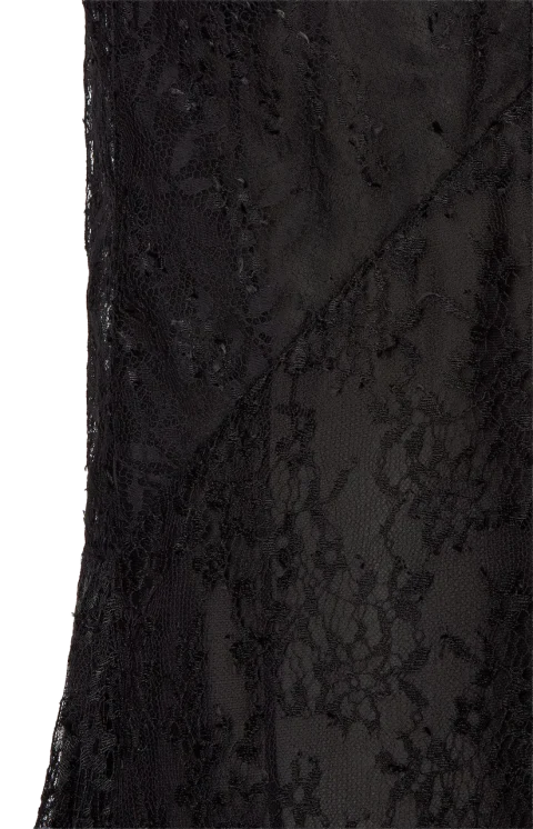 Black Flowers and Bacche Lace Dress — снимка 3