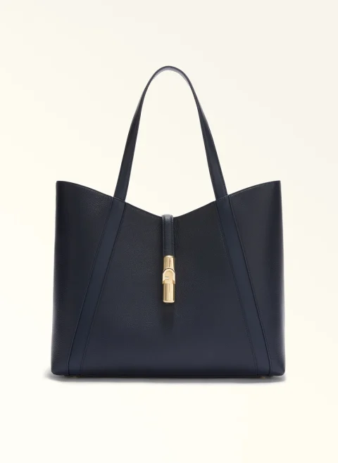 Чанта Furla Goccia Ink Blue L
