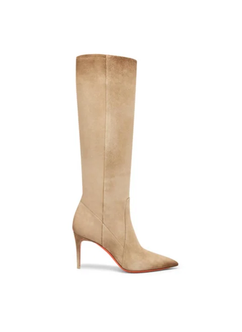 Велурени ботуши на ток Santoni