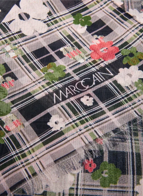 Шал с флорален принт Marc Cain Sports — снимка 2