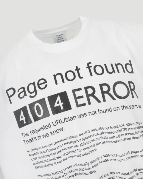 'Page Not Found' Cotton T-Shirt — снимка 2