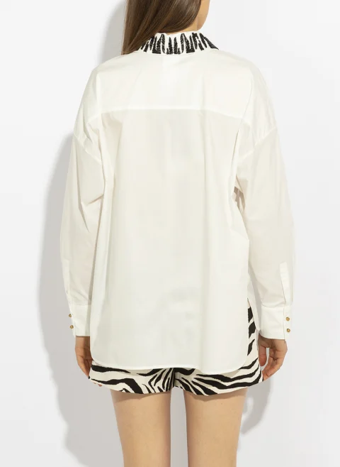 Риза с мъниста 'Oversized fit'' Max Mara Studio Mstgene — снимка 3
