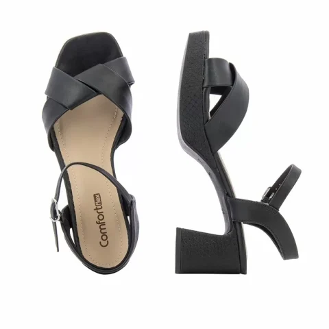 Дамски Сандали На Ток COMFORTFLEX – 2277402-8 BLACK — снимка 5