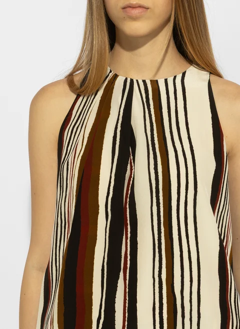 Топ от копринен креп Max Mara Studio Mstancora — снимка 5