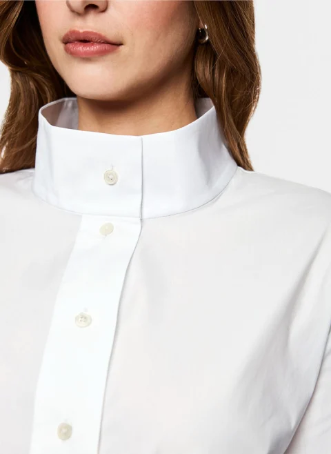 Риза с висока яка Marc Cain Collections — снимка 5