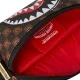 Чанта за кръст SHARKS IN PARIS WTF BUBBLE BROWN CHECK SPRAYGROUND — снимка 4