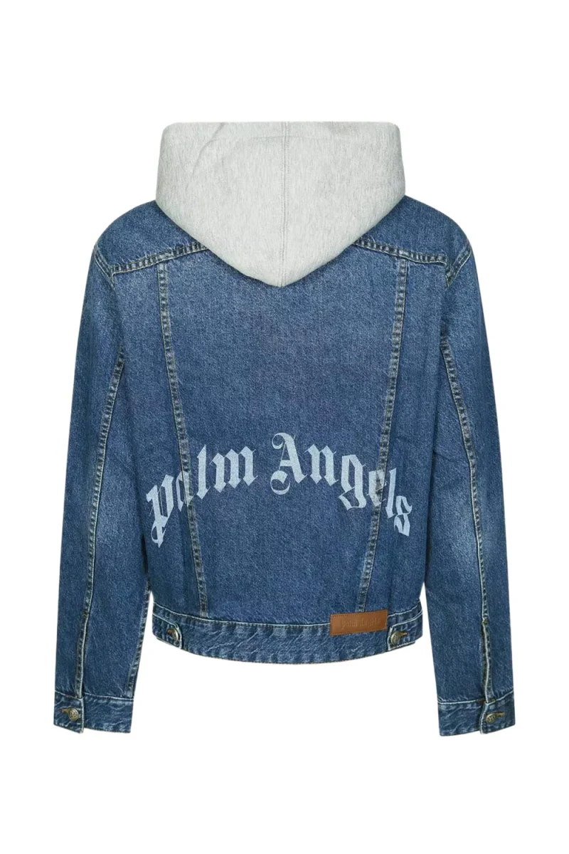 Яке Curved Logo Denim PMYE05CS26DEN005 4408-medium blue melange grey — снимка 2