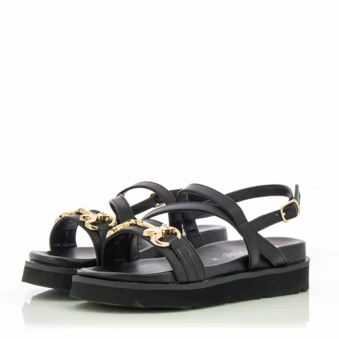 Сандали Момичета PATRIZIA PEPE – PPJ238.01 NERO/PLATINO — снимка 3