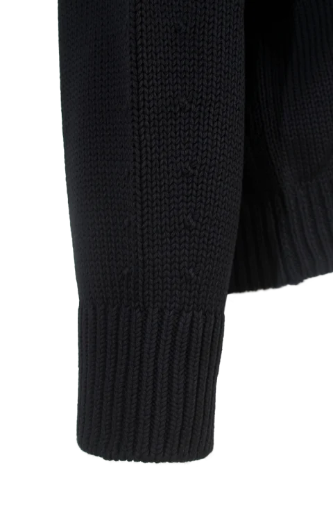 Crewneck Sweater in Black — снимка 2