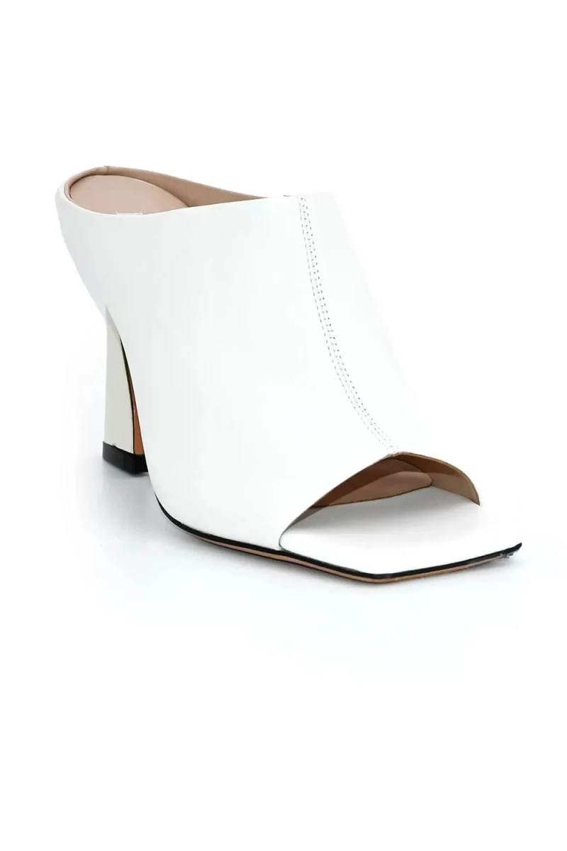 Mules Pamelia Heels 0116001250 bs white — снимка 2