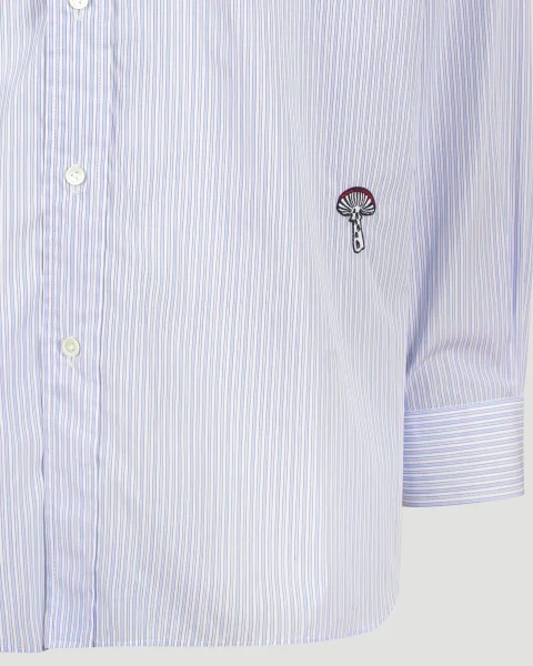 Stripe Cotton Poplin Shirt — снимка 2
