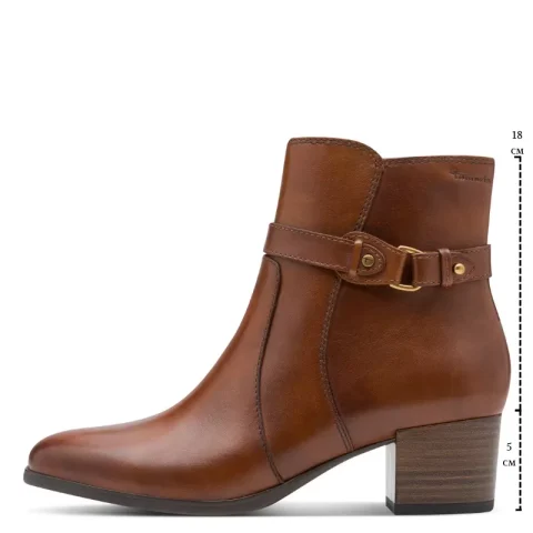 Дамски Боти На Ток TAMARIS – 1-25373-45-305 COGNAC — снимка 7