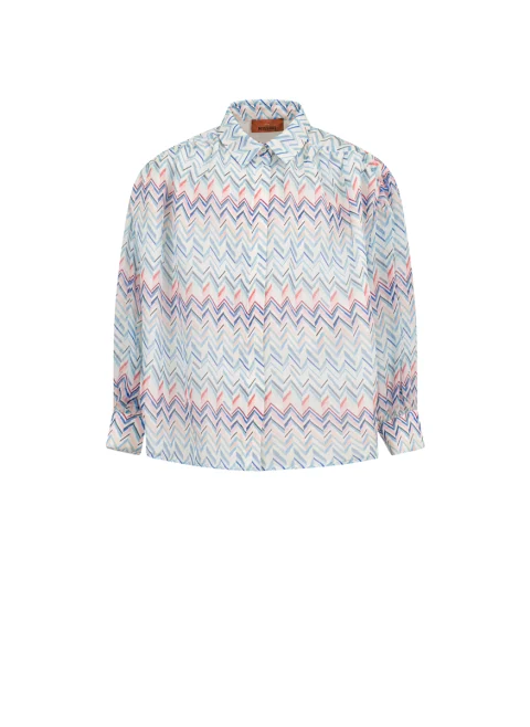 Риза от коприна 'Zig-Zag' Missoni Kids