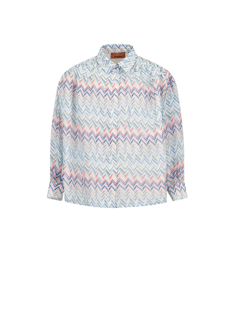 Риза от коприна 'Zig-Zag' Missoni Kids