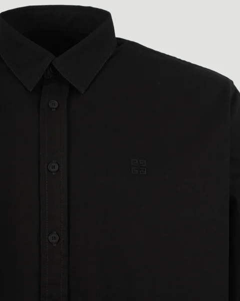 Cotton Shirt in Black — снимка 3
