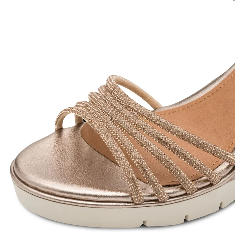 Дамски Сандали На Платформа TAMARIS – 1-28725-46-900 BRONCE — снимка 4