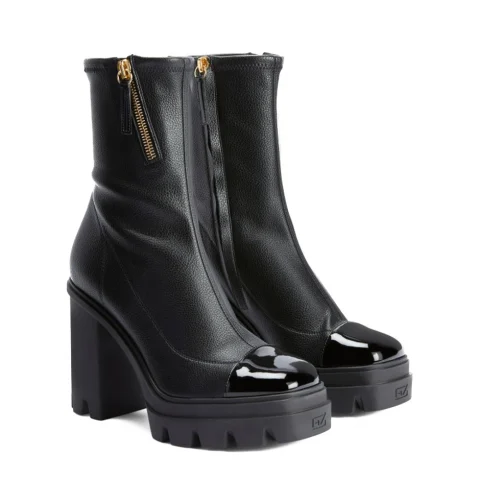 Дамски боти с лачено бомбе Giuseppe Zanotti — снимка 7