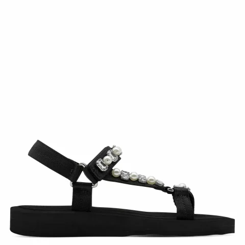 Дамски Равни Сандали TAMARIS – 1-28269-44-043 BLACK GLAM