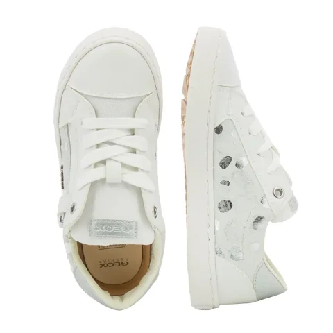 Сникърс Момичета GEOX – J02D5B C1002 JR KILWI GIRL OFF WHITE — снимка 5