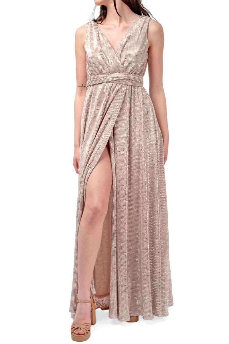 Рокля S24T8272 gold