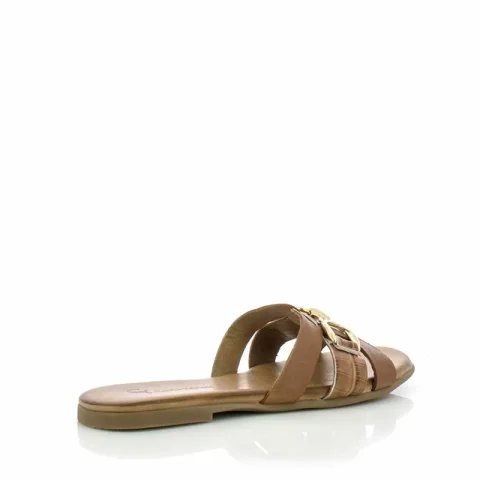 Дамски Равни Чехли CARLO FABIANI – 030-13-1-2224 TAN/NEW TAN — снимка 2
