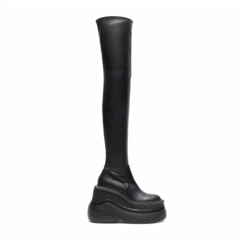 Дамски черни чизми Mammouth Casadei